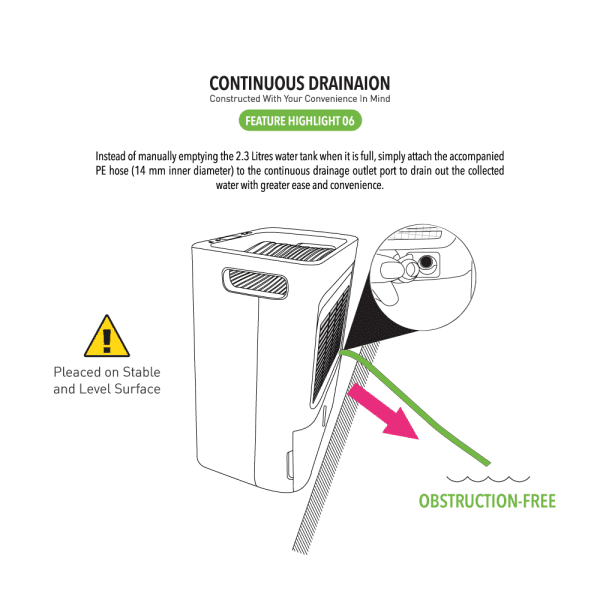 Novita ND12.8 - Silent Dehumidifier | 13 l/day capacity for hotel rooms - Image 5