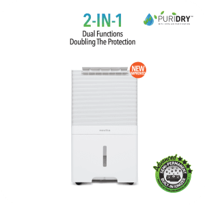 Novita ND60+ Dehumidifier with Air Purifier (2-In-1) | 60 L/day capacity for living rooms
