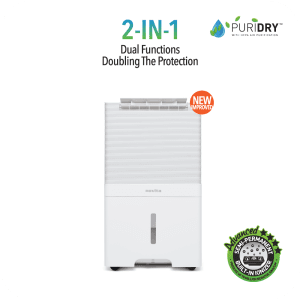 Novita ND60+ Dehumidifier with Air Purifier (2-In-1) | 60 L/day capacity for living rooms