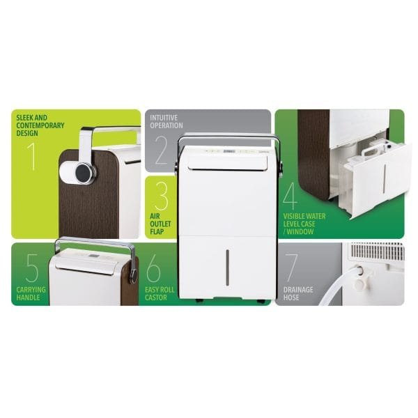 Novita ND838i Dehumidifier with Ionizer | 34.8 L/day capacity for office room - Image 3